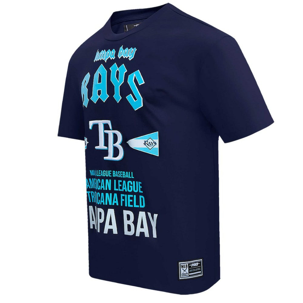 Tampa Bay Rays Pro Standard Oversized City Tour T-Shirt - Navy - MLB Lifestyle