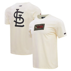 St. Louis Cardinals Pro Standard Club Member Badge T-Shirt - Cream - MLB Sale