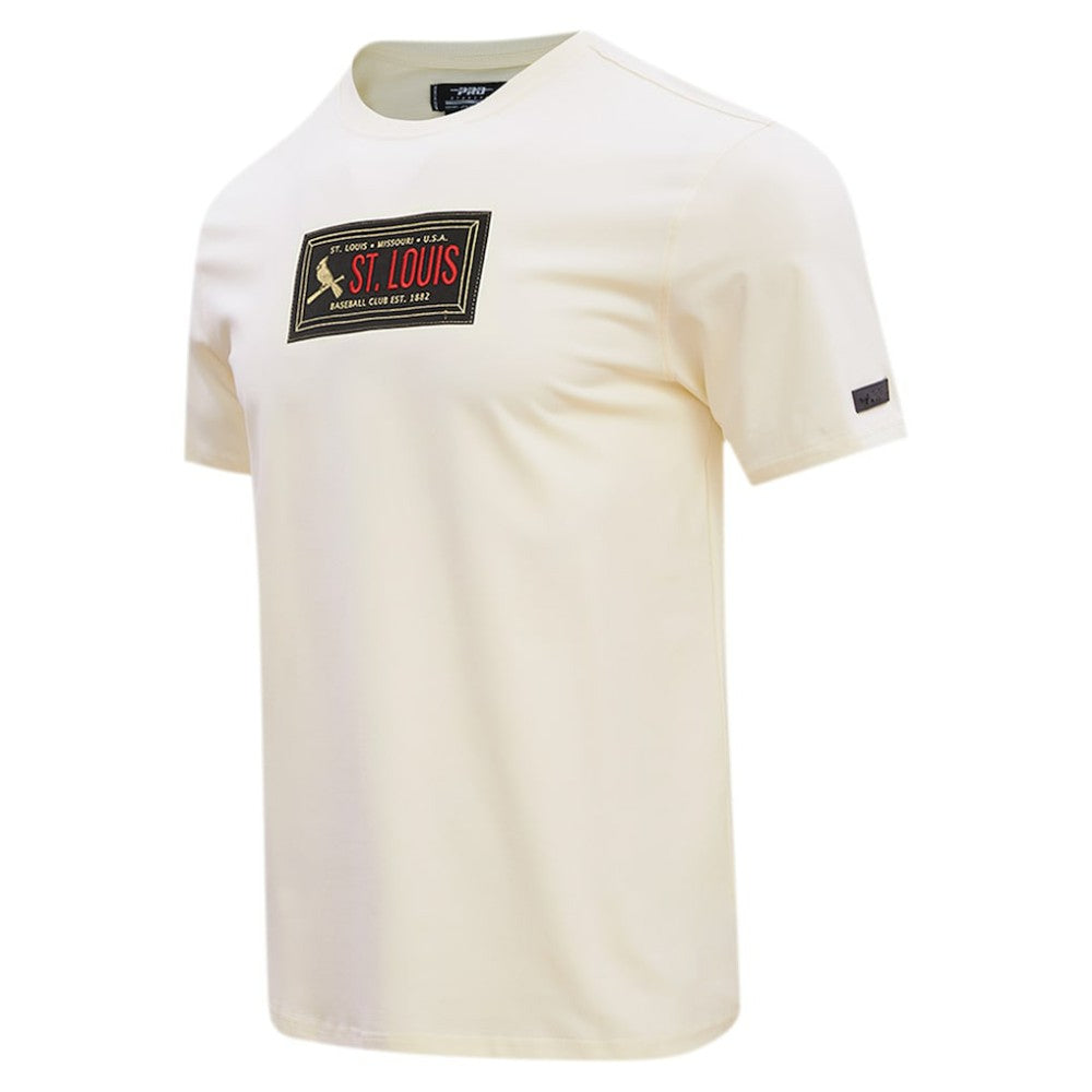 St. Louis Cardinals Pro Standard Club Member Badge T-Shirt - Cream - MLB Sale