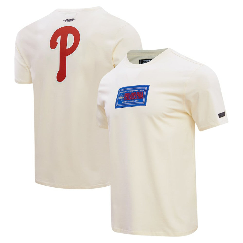 Philadelphia Phillies Pro Standard Club Member Badge T-Shirt - Cream - MLB Online