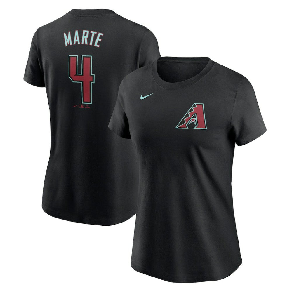Ketel Marte Arizona Diamondbacks Nike Women's 2024 Fuse Name & Number T-Shirt - Black - Nike Sale