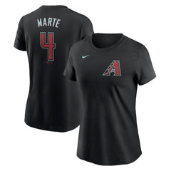 Ketel Marte Arizona Diamondbacks Nike Women's 2024 Fuse Name & Number T-Shirt - Black - Nike Sale