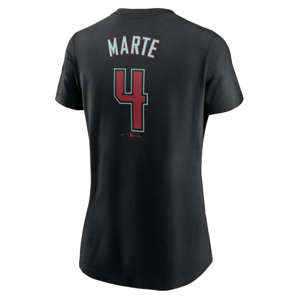 Ketel Marte Arizona Diamondbacks Nike Women's 2024 Fuse Name & Number T-Shirt - Black - Nike Sale