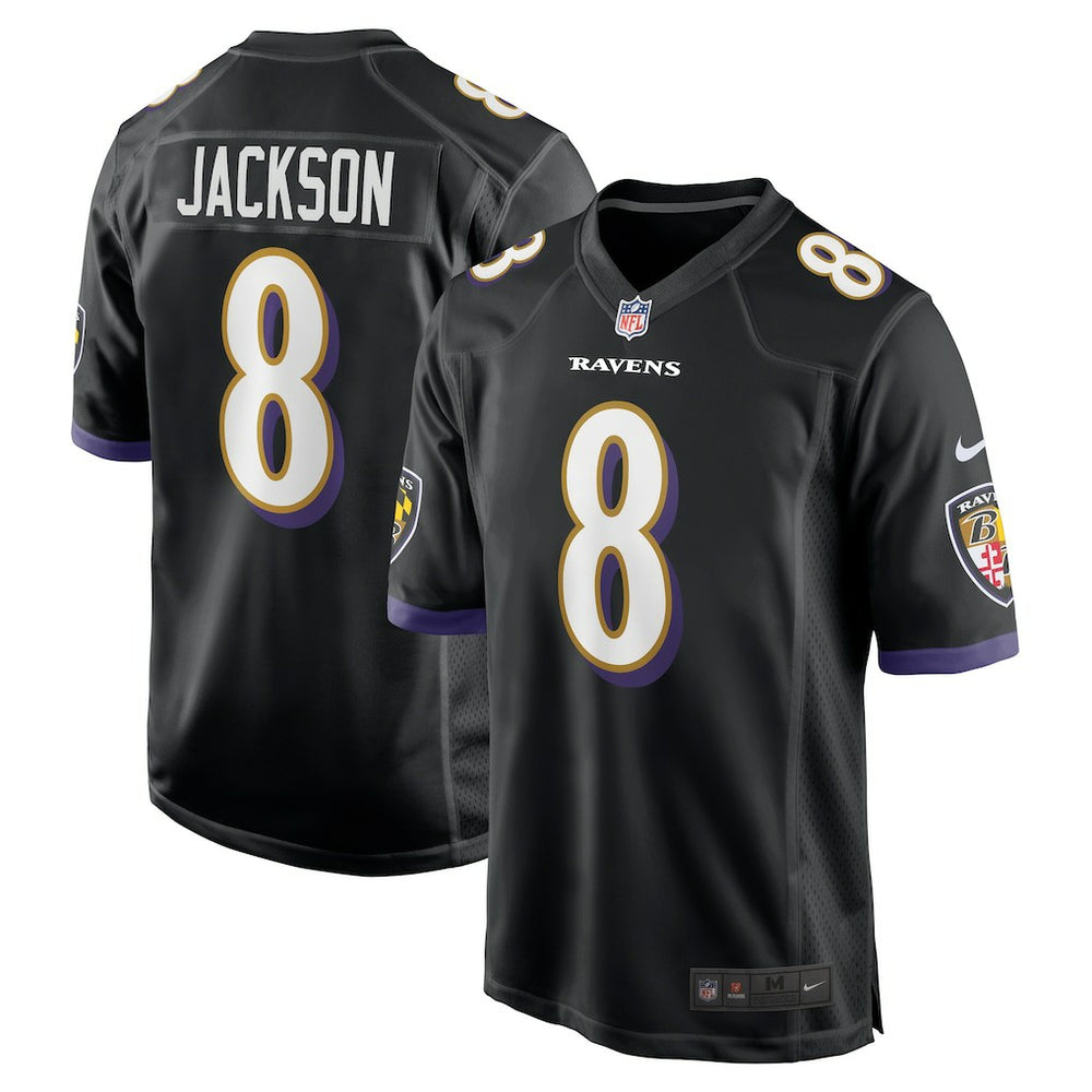 Nike Lamar Jackson Baltimore Ravens Alternate Game Jersey Black