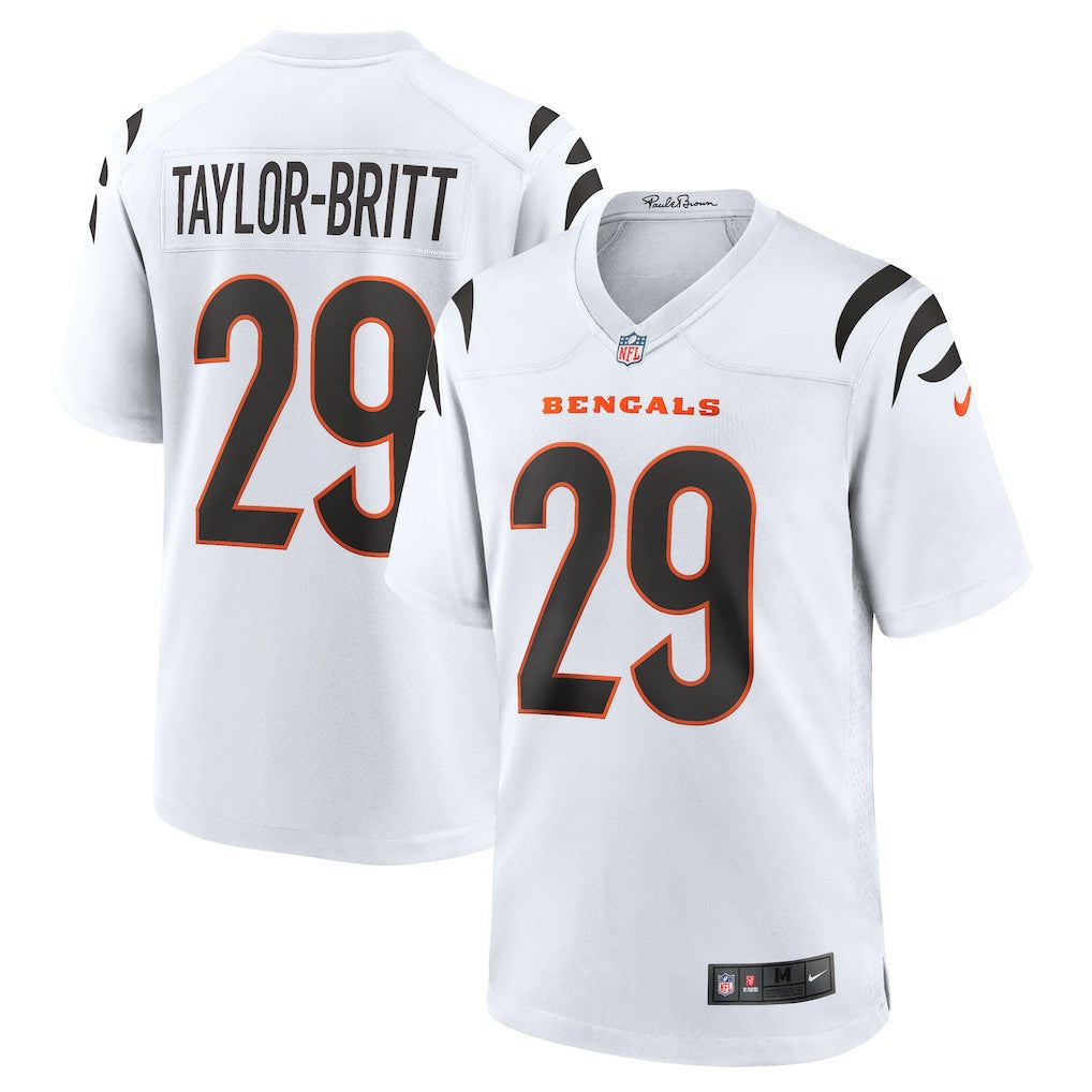 Nike Cam Taylor-Britt Cincinnati Bengals Game Jersey White