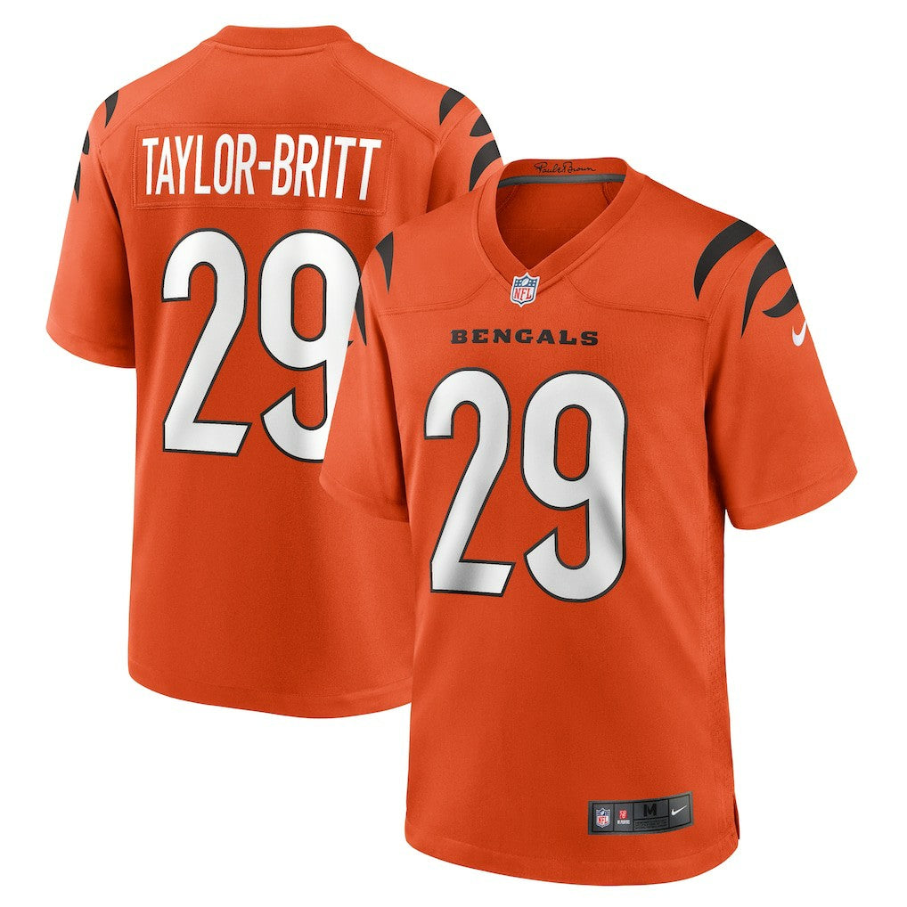 Nike Cam Taylor-Britt Cincinnati Bengals Alternate Game Jersey Orange