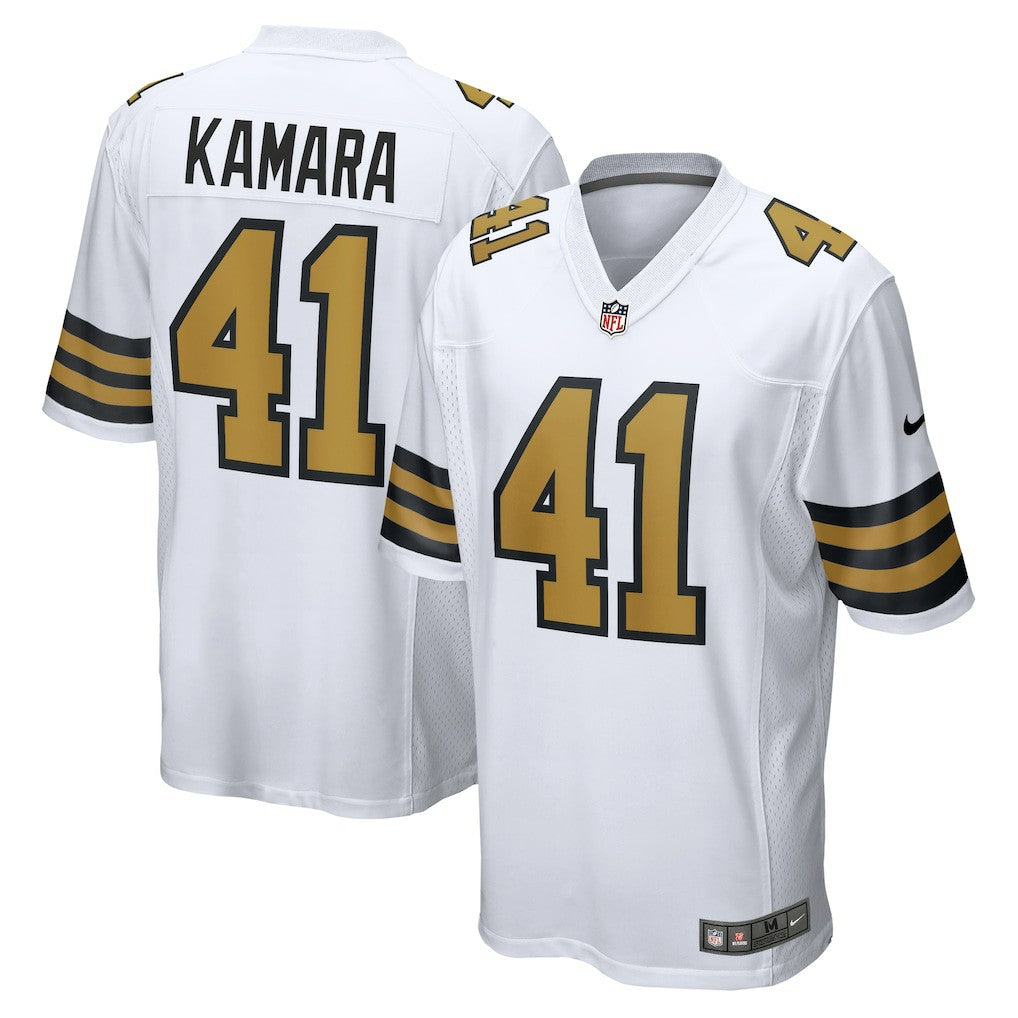 Nike Alvin Kamara New Orleans Saints Alternate Game Jersey White