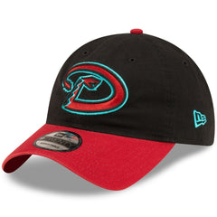 Arizona Diamondbacks New Era Road Replica Core Classic 9TWENTY Adjustable Hat - Black/Red - New Era Discount