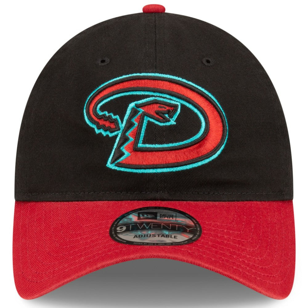 Arizona Diamondbacks New Era Road Replica Core Classic 9TWENTY Adjustable Hat - Black/Red - New Era Discount