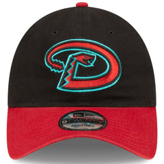 Arizona Diamondbacks New Era Road Replica Core Classic 9TWENTY Adjustable Hat - Black/Red - New Era Discount