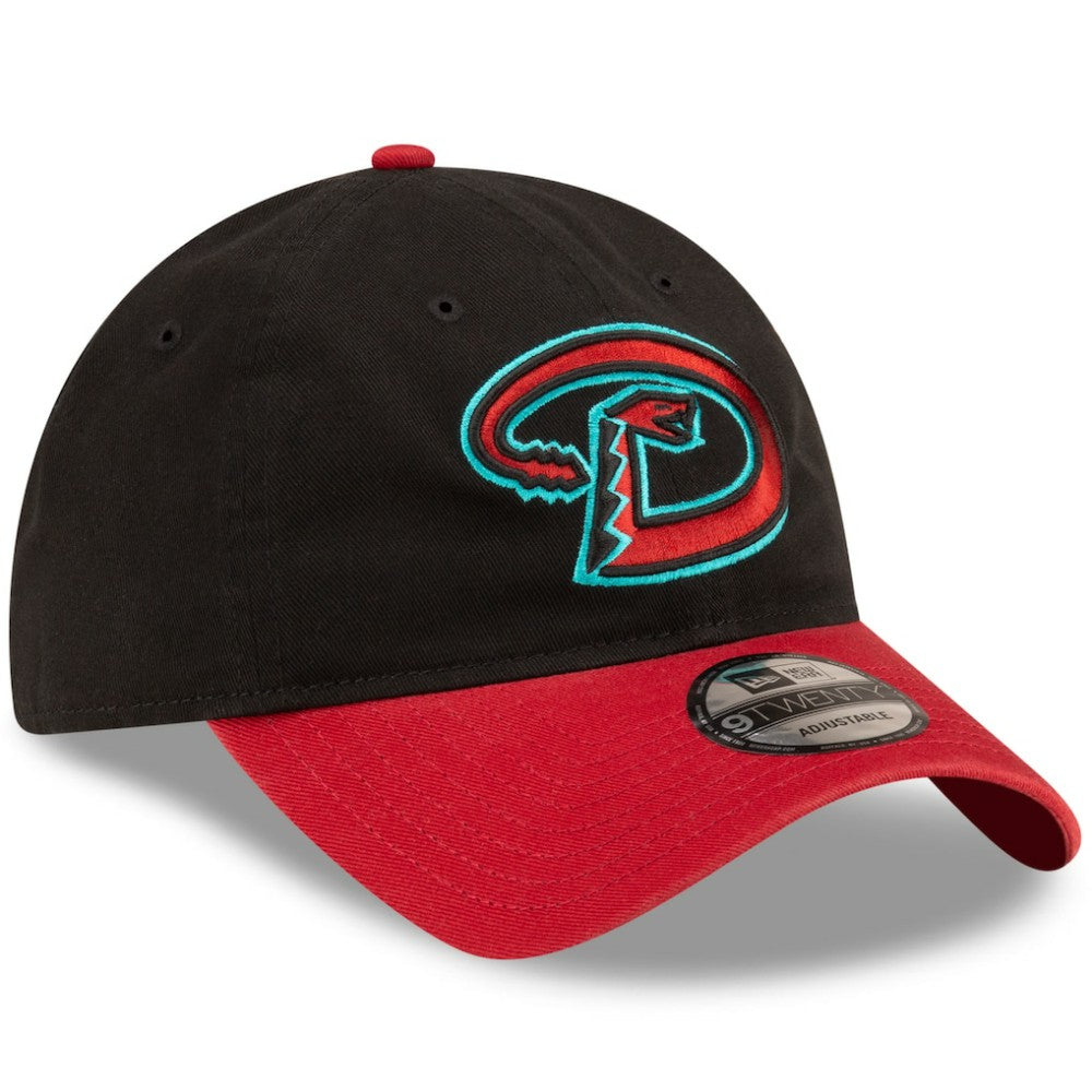 Arizona Diamondbacks New Era Road Replica Core Classic 9TWENTY Adjustable Hat - Black/Red - New Era Discount