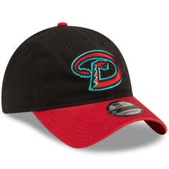 Arizona Diamondbacks New Era Road Replica Core Classic 9TWENTY Adjustable Hat - Black/Red - New Era Discount