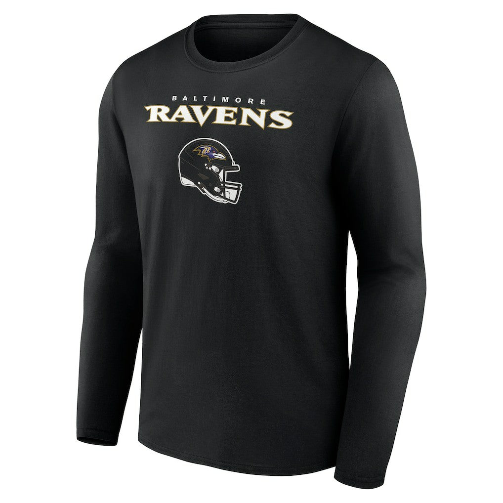 Roquan Smith Baltimore Ravens Team Wordmark Player Name & Number Long Sleeve T-Shirt Black