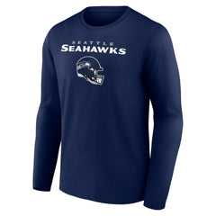 Jaxon Smith-Njigba Seattle Seahawks Team Wordmark Player Name & Number Long Sleeve T-Shirt College Navy
