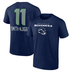 Jaxon Smith-Njigba Seattle Seahawks Team Wordmark Player Name & Number T-Shirt College Navy
