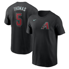 Alek Thomas Arizona Diamondbacks Nike 2024 Fuse Name & Number T-Shirt - Black - Nike on Sale