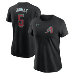 Alek Thomas Arizona Diamondbacks Nike Women's 2024 Fuse Name & Number T-Shirt - Black - Nike on Sale