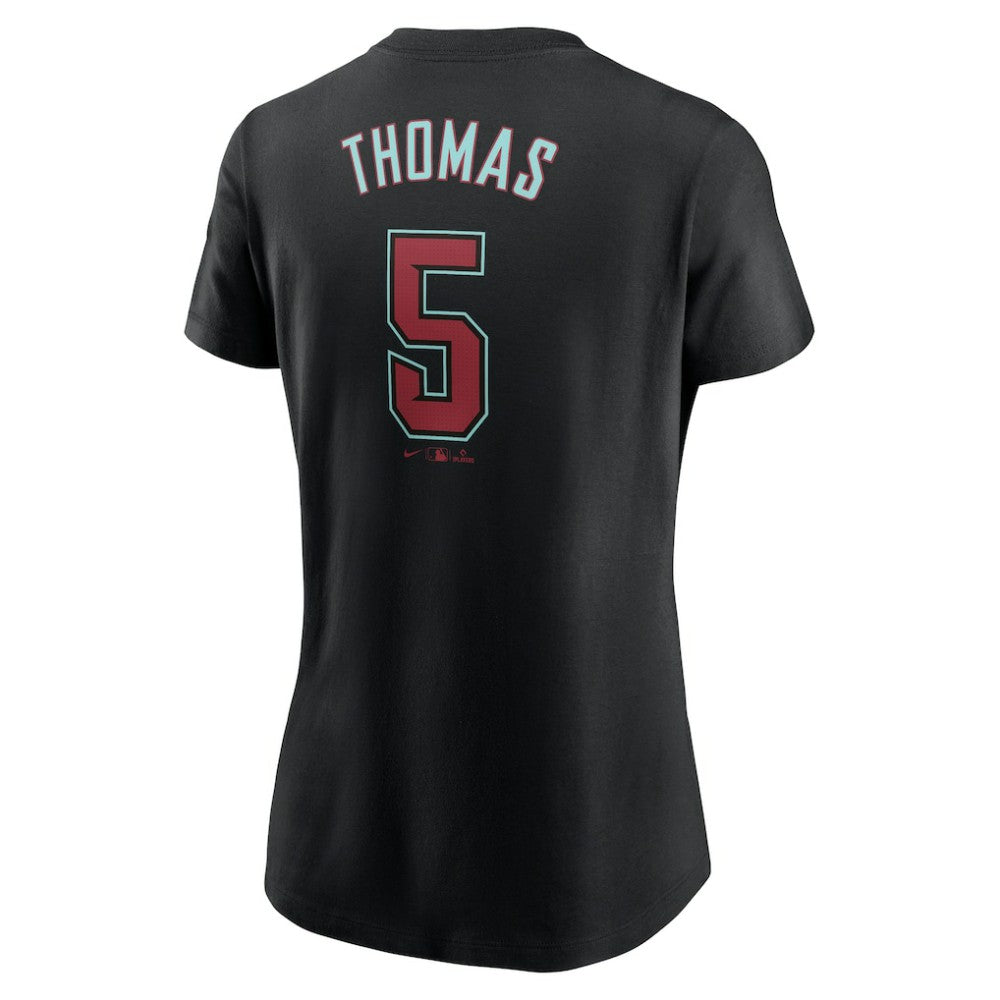 Alek Thomas Arizona Diamondbacks Nike Women's 2024 Fuse Name & Number T-Shirt - Black - Nike on Sale