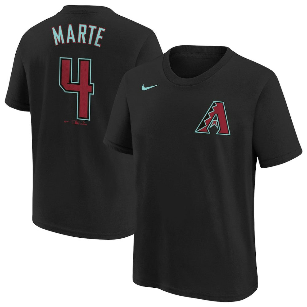 Ketel Marte Arizona Diamondbacks Nike Youth Name & Number T-Shirt - Black - Nike Discount