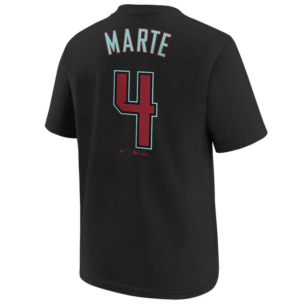 Ketel Marte Arizona Diamondbacks Nike Youth Name & Number T-Shirt - Black - Nike Discount