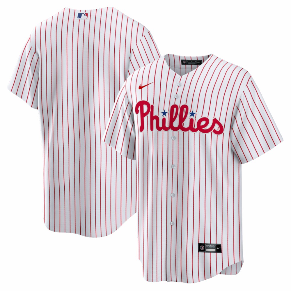 Philadelphia Phillies Nike Home Big & Tall Replica Jersey - White - Nike Sale