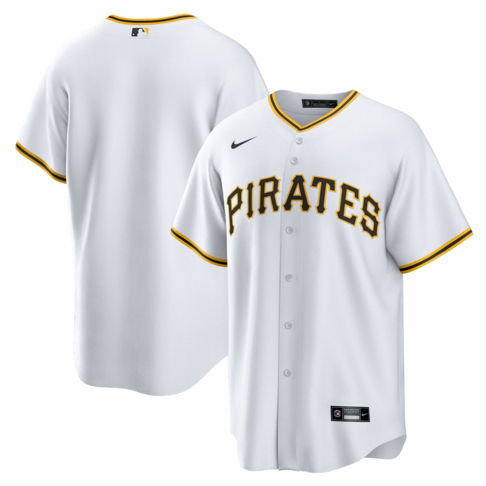 Pittsburgh Pirates Nike Home Big & Tall Replica Jersey - White - Nike Discount
