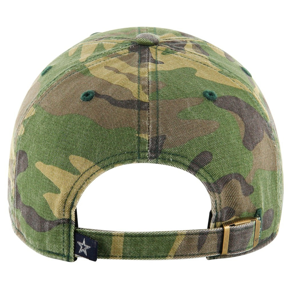47 brand Dallas Cowboys '47 Woodland Clean Up Adjustable Hat Camo
