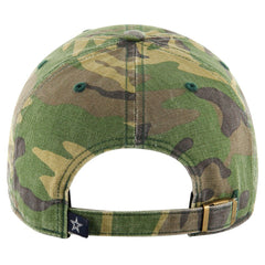 47 brand Dallas Cowboys '47 Woodland Clean Up Adjustable Hat Camo