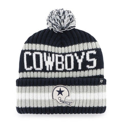 47 brand Dallas Cowboys '47 Bering Cuffed Knit Hat with Pom Navy
