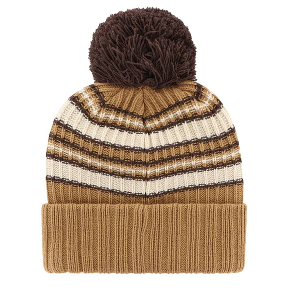 47 brand Dallas Cowboys '47 Women's Espresso Cuffed Knit Hat with Pom Brown