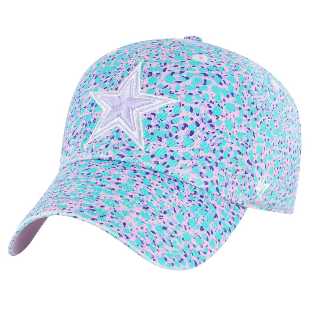47 brand Dallas Cowboys '47 Girls Youth Cosmic Burst Clean Up Adjustable Hat Blue