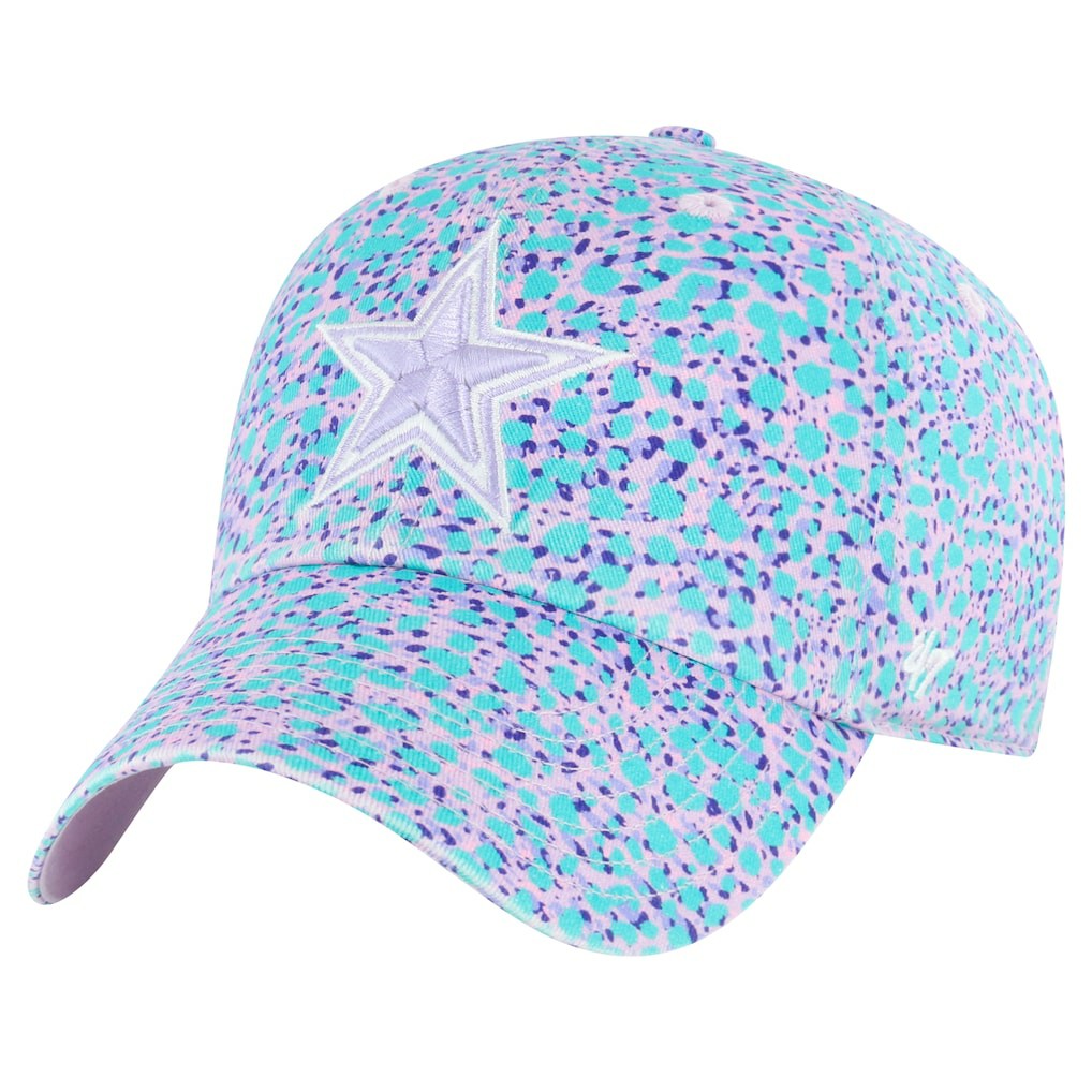 47 brand Dallas Cowboys '47 Girls Youth Cosmic Burst Clean Up Adjustable Hat Blue