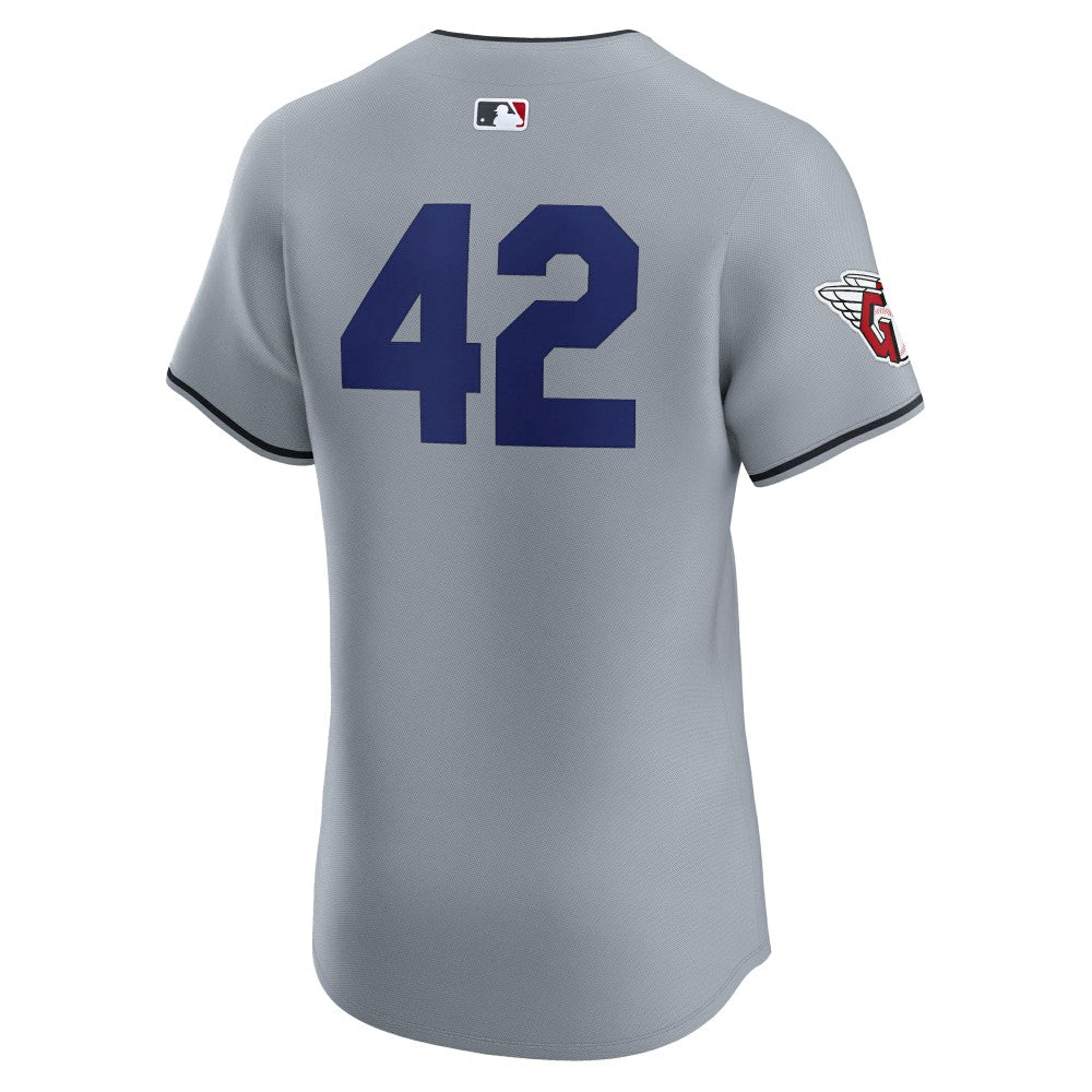 Cleveland Guardians Nike Road 2024 Jackie Robinson Day Elite Jersey - Gray - Nike Lifestyle