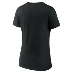 Detroit Lions Women's Victory Arch V-Neck T-Shirt Black