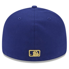 Texas Rangers New Era 2024 Gold Collection Low Profile 59FIFTY Fitted Hat - Royal - New Era on Sale