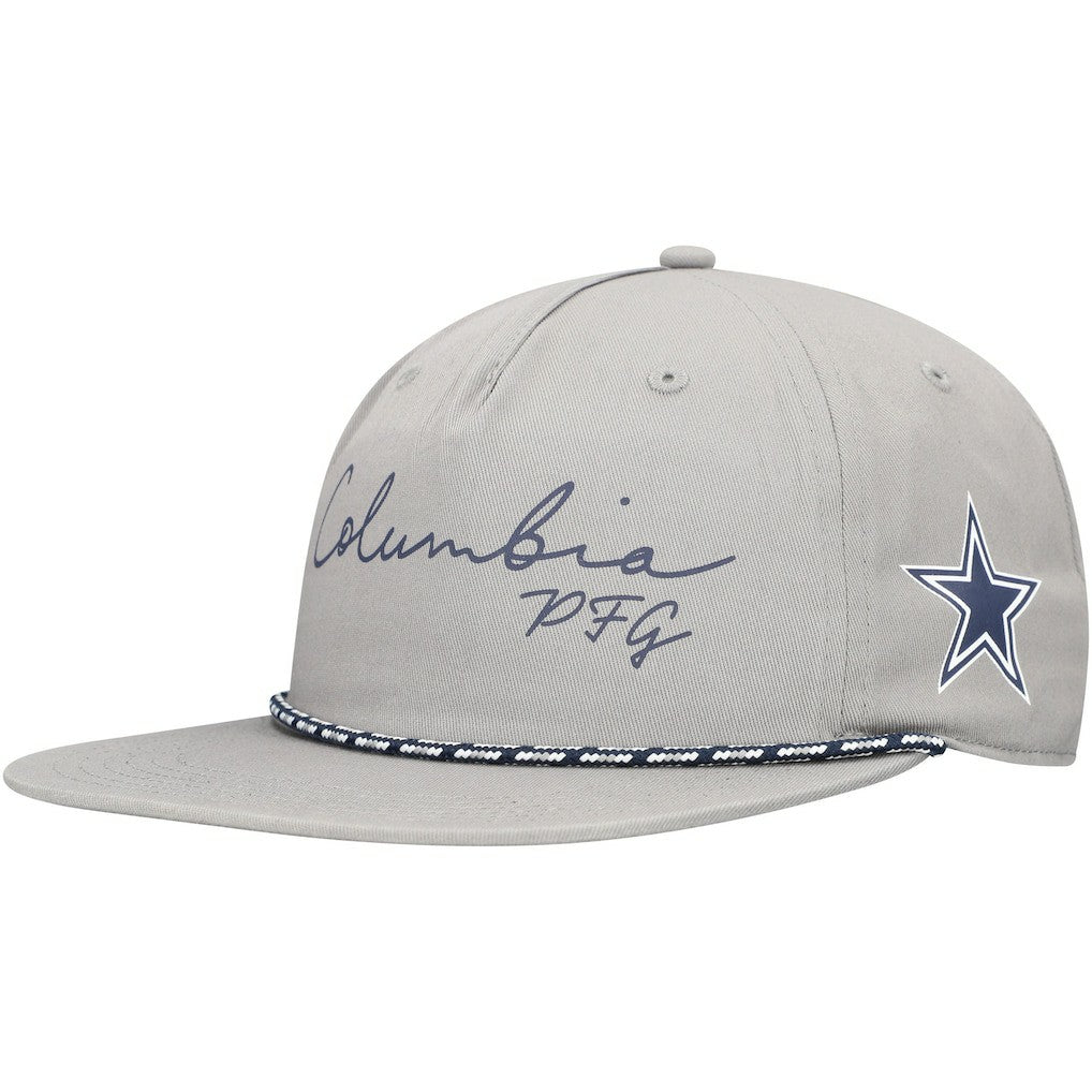 Columbia Dallas Cowboys PHG Back Tack Adjustable Hat Gray