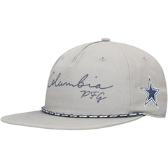 Columbia Dallas Cowboys PHG Back Tack Adjustable Hat Gray