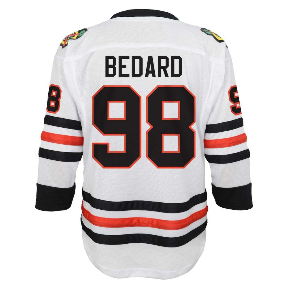 Connor Bedard Chicago Blackhawks Youth Away Replica Player Jersey - White - NHL 200937545