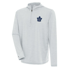 Toronto Maple Leafs Antigua Tidy Quarter-Zip Pullover Hoodie - Heather Gray - NHL 200939395