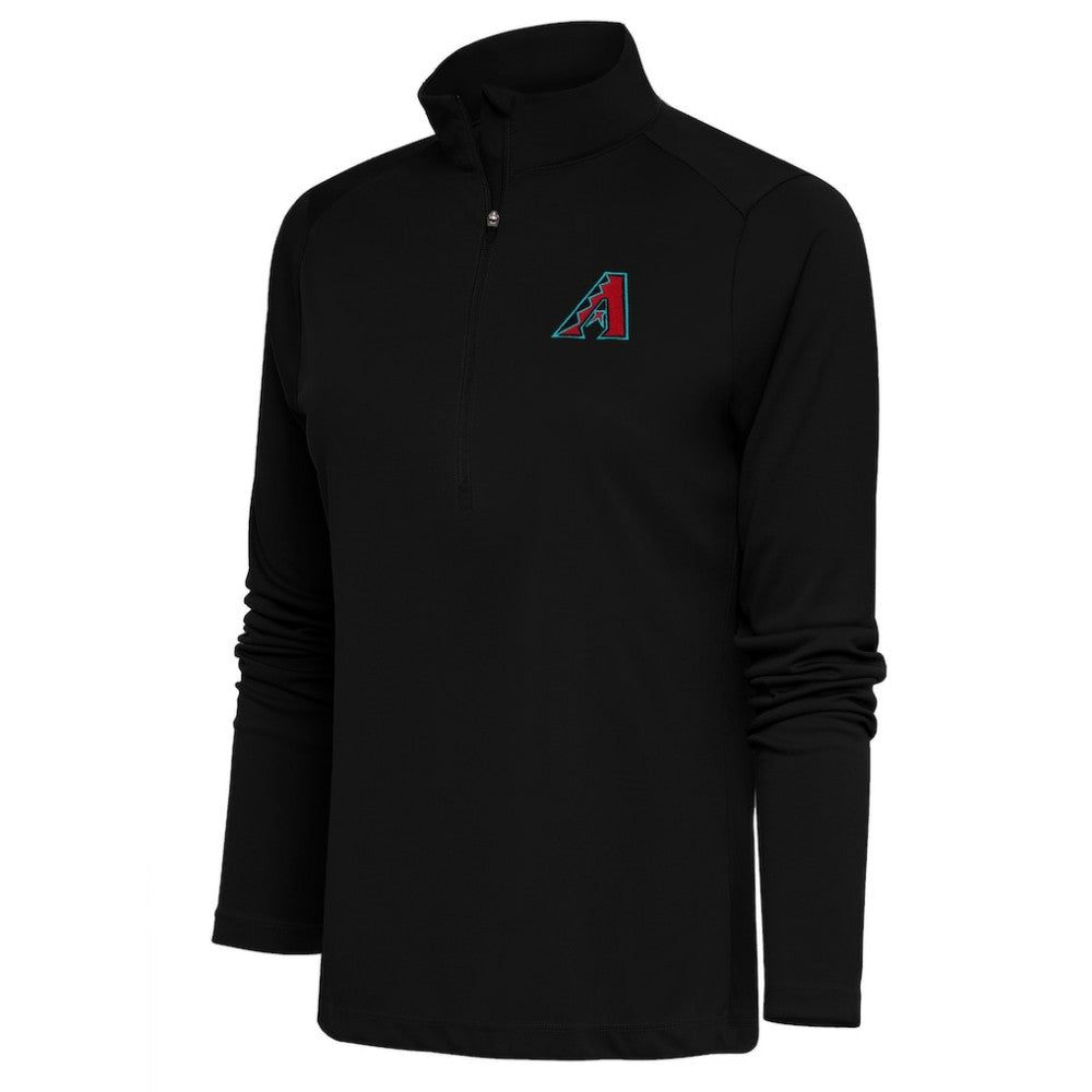 Arizona Diamondbacks Antigua Women's  Tribute Half-Zip Pullover Top – Black - MLB Lifestyle