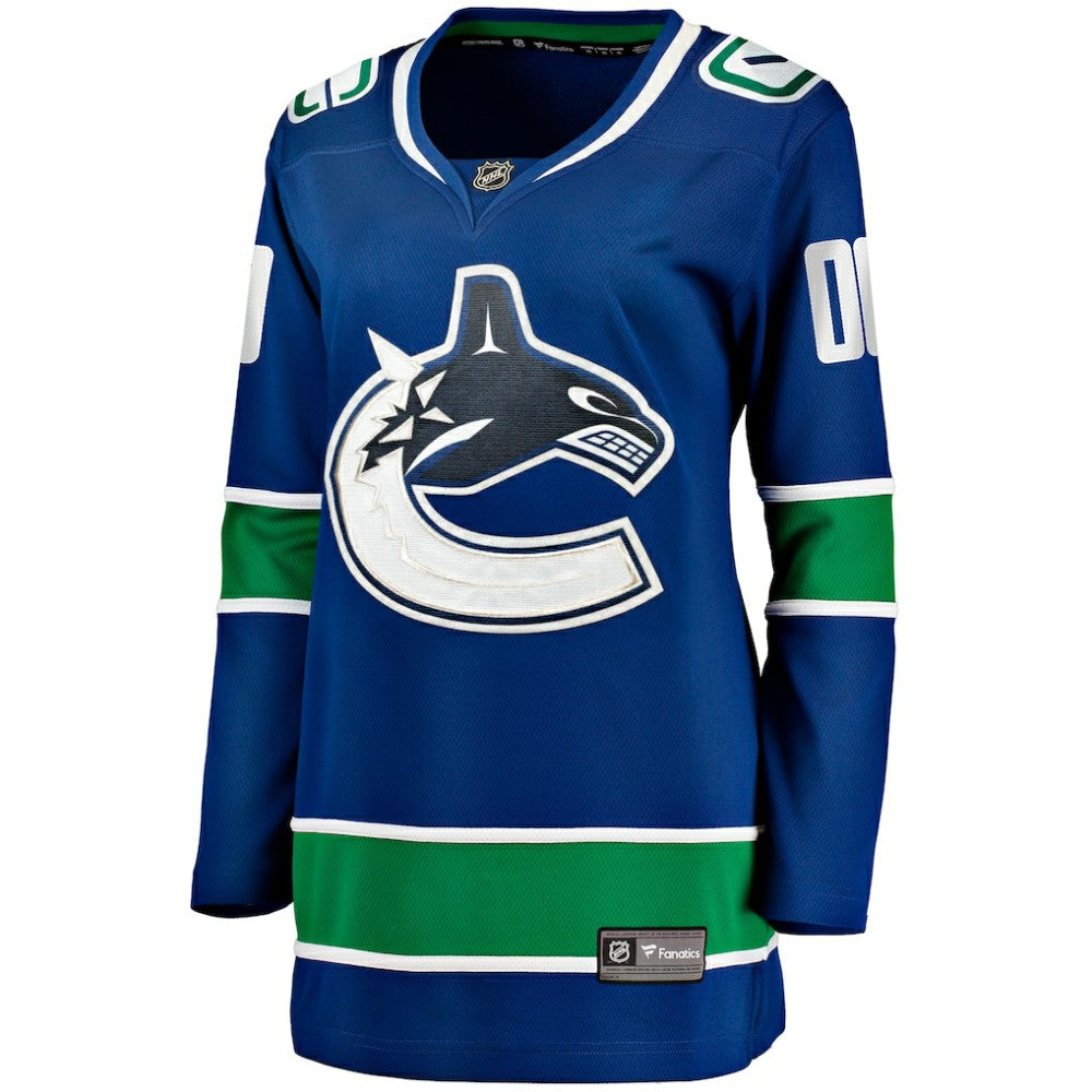 Vancouver Canucks Fanatics Women's Breakaway Custom Jersey - Blue - NHL 200939835