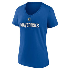 Kyrie Irving Dallas Mavericks Women's Behind The Back Name & Number V-Neck T-Shirt Blue