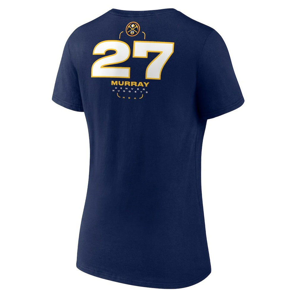 Jamal Murray Denver Nuggets Women's Behind The Back Name & Number V-Neck T-Shirt Navy