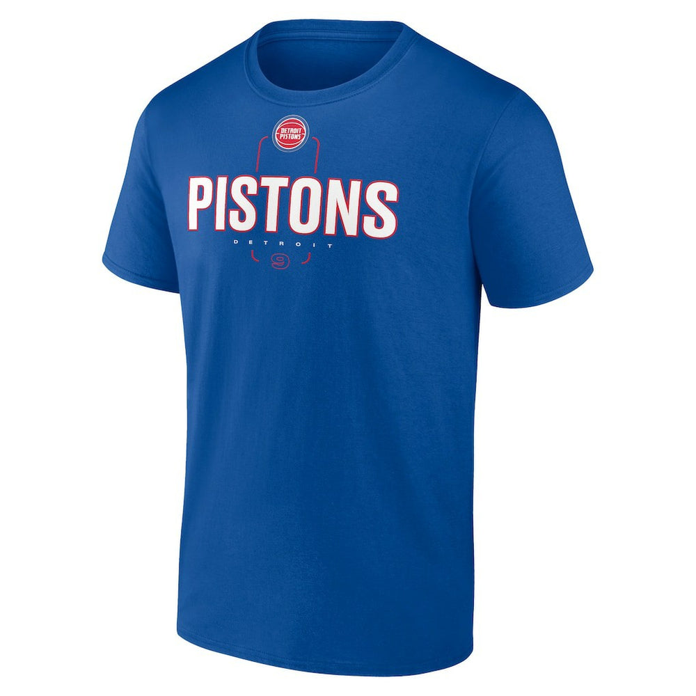 Ausar Thompson Detroit Pistons Behind The Back Name & Number T-Shirt Blue