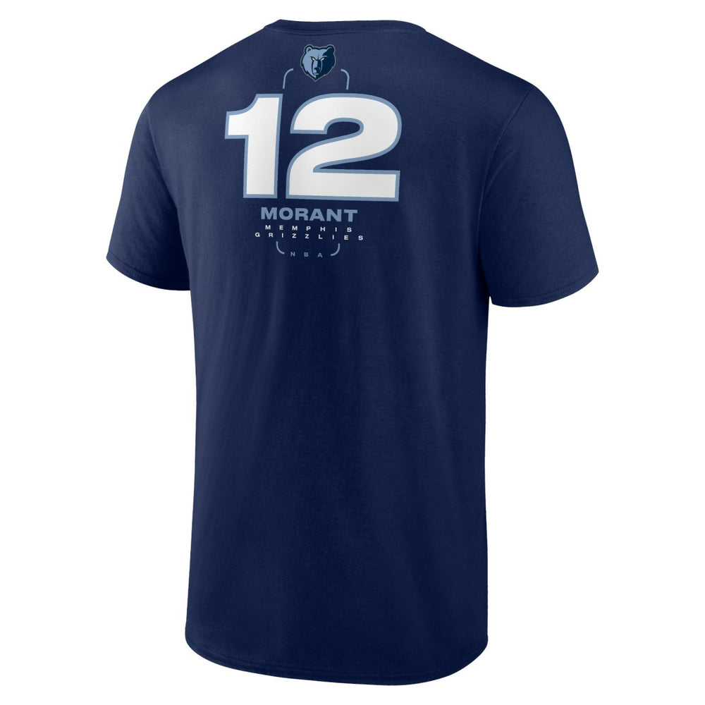 Ja Morant Memphis Grizzlies Behind The Back Name & Number T-Shirt Navy