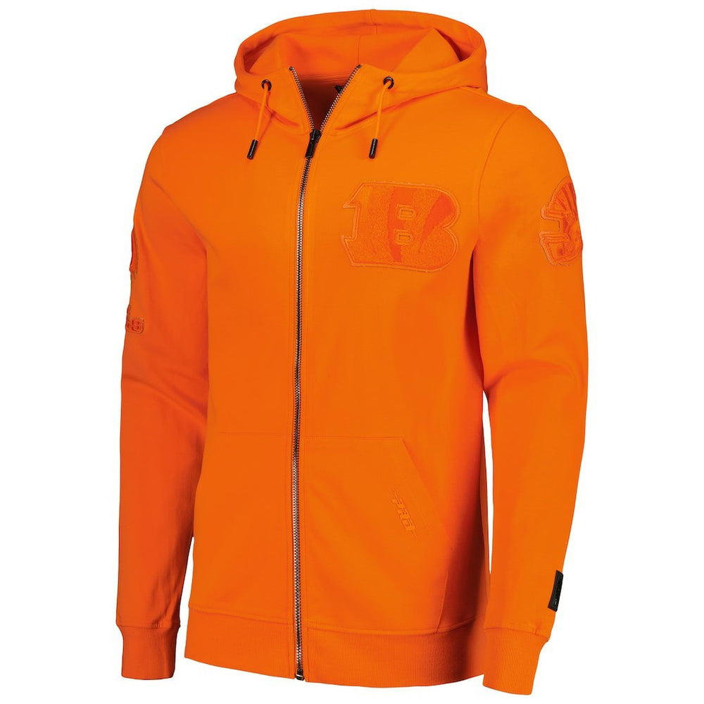 Cincinnati Bengals Pro Standard Triple Tonal Full-Zip Hoodie Orange