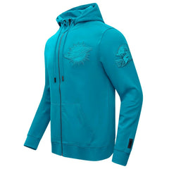 Miami Dolphins Pro Standard Triple Tonal Full-Zip Hoodie Aqua