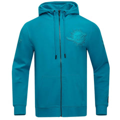 Miami Dolphins Pro Standard Triple Tonal Full-Zip Hoodie Aqua