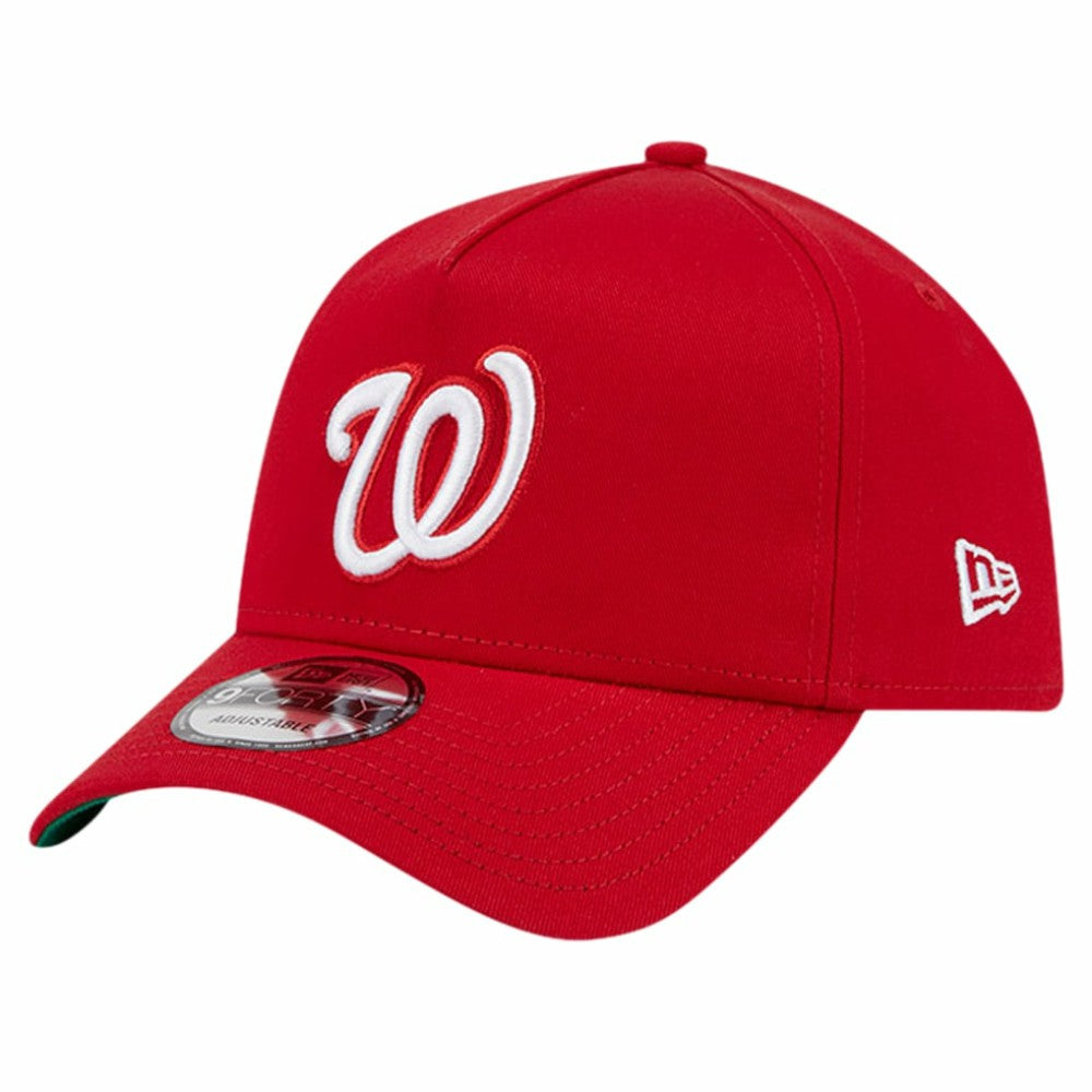 Washington Nationals New Era Team Color A-Frame 9FORTY Adjustable Hat - Red - New Era Sale