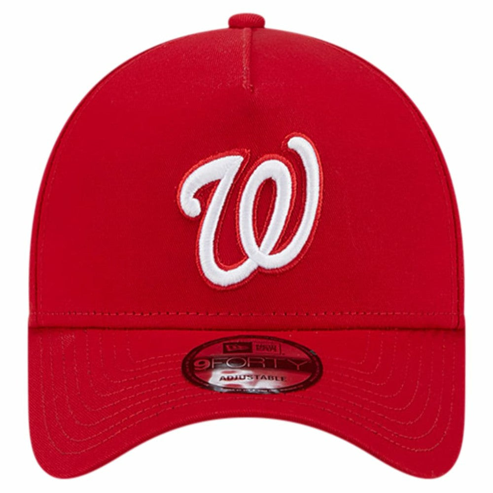 Washington Nationals New Era Team Color A-Frame 9FORTY Adjustable Hat - Red - New Era Sale